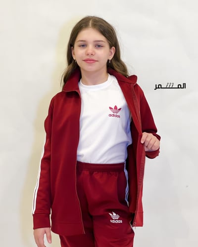 بدلة رياضة ( اطفال ) - عنابي