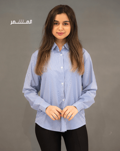 قميص مخطط كحلي