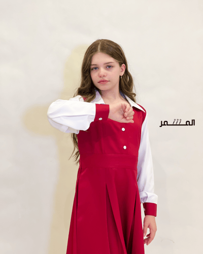 مريول وردي غامق -( هدى)