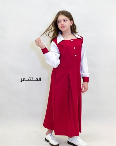 مريول وردي غامق -( هدى)