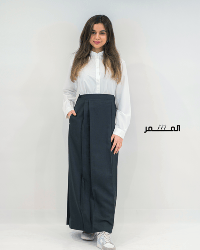 تنورة اخضر -كسرتين