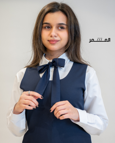 ربطة عنق طويلة - كحلي