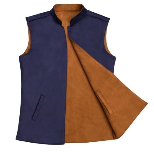 سديري دبل فيس (جملي + كحلي داكن)