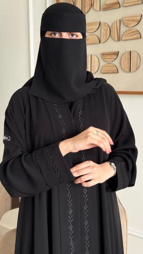 عبايه N909+طرحه ونقاب مجانا