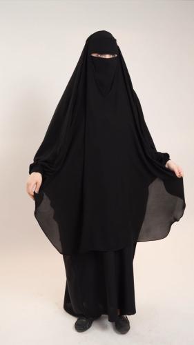 خمار اسلامي مع نقاب إسلامي مجانا