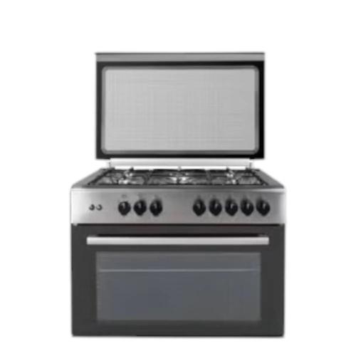 فرن غاز لوكسل 5 عيون 90*60 سم – أمان كامل – ستيل L...