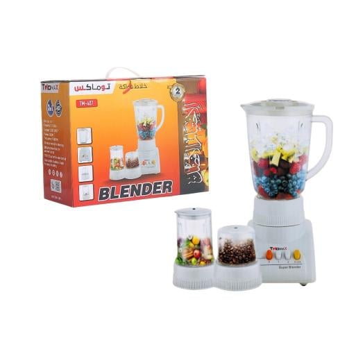 TWOMAX خلاط وعصارة 4 في 1 سعة 1 لتر وقوة 500 وات T...