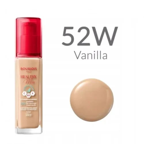كريم اساسBourjois Healthy Mix 52W فانيليا 30 مل بفيتامينات C وE وB5