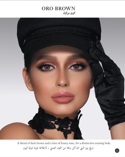 عدسات شهرية بدرجة لون اورو براون ( ORO BROWN ) من...