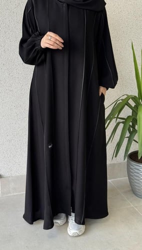 عباية مها + طرحة قطن+ نقاب ملكي