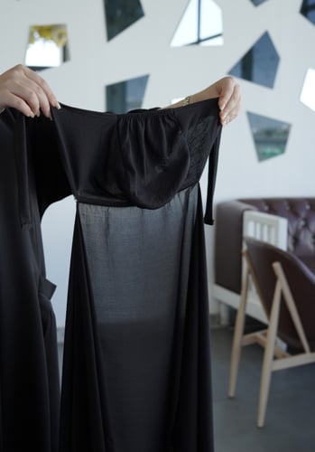 طرحة كويتية ( قماش كوري )