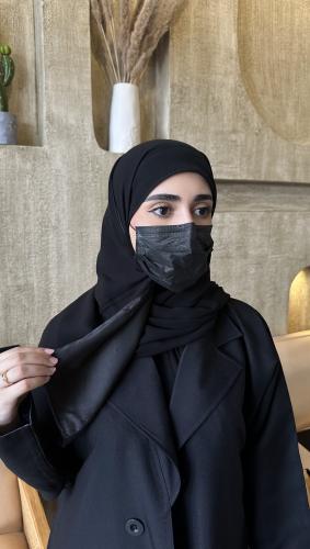 طرحة مبطنة حرير بربطة