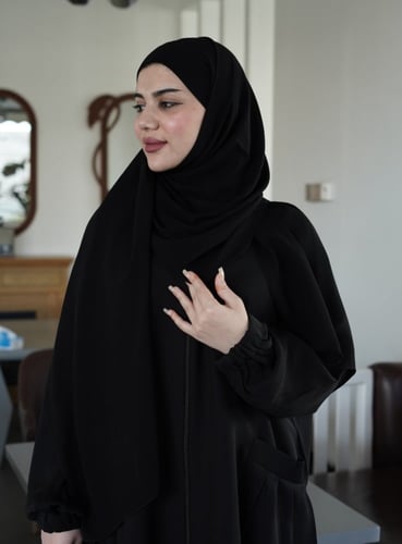 طرحة كويتية ( قماش كوري )