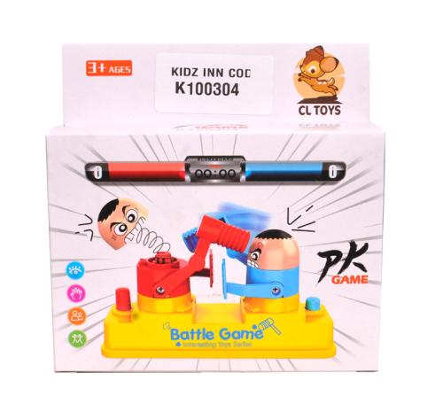 لعبة قتالية بين اللاعب الأحمر و اللاعب الأزرق