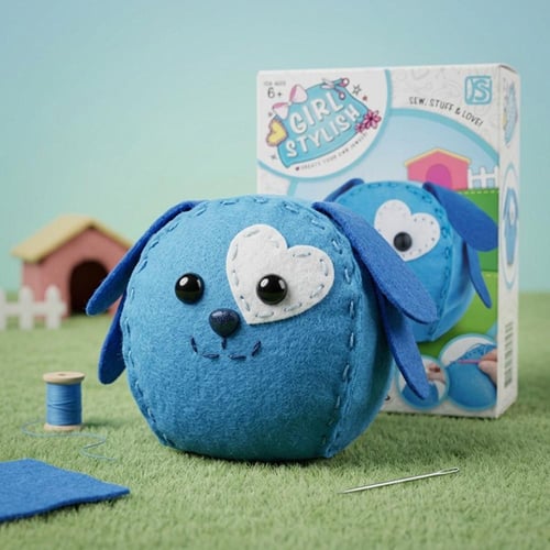 مجموعة خياطة صغيرة على شكل كلب للاطفال