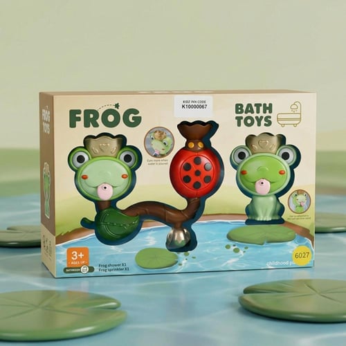 لعبة مضغ المياه على شكل ضفدع