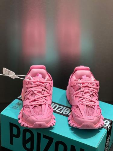 BALENCIAGA Track white logo-detailed mesh and rubb...