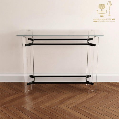 مدخل استقبال اكريليك - اسود - 80x40x120سم