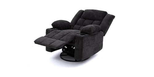 كرسي استرخاء لون رمادي- حجم كبير مريح بتصميم فاخر