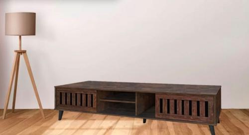 طاولة بلازما بتصميم أنيق 160سم لون بني من كاما