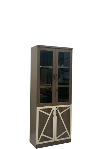 دولاب مكتب 2باب لون بني * خشبي من كاما