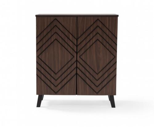 دولاب احذية بتصميم عصري لون بني من كاما