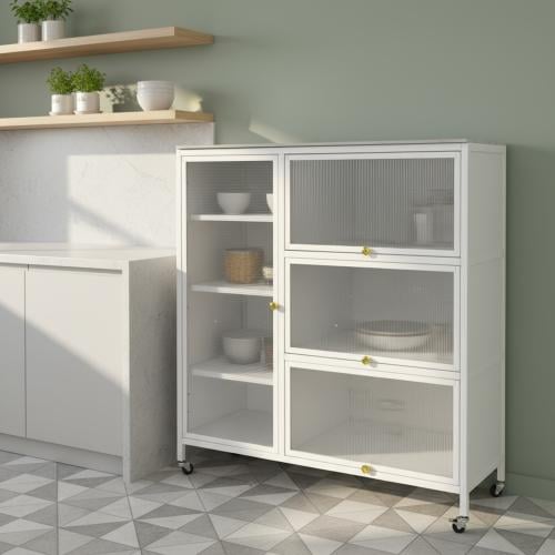 دولاب متعدد الاستخدام تصميم عصري مقاس100سم متحرك ل...