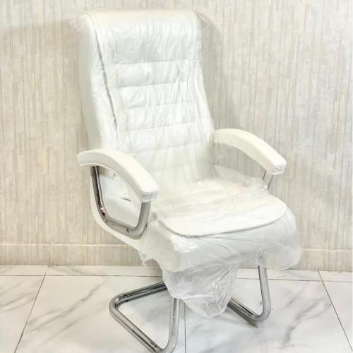 كرسي مكتبي ثابت لون أبيض من كاما