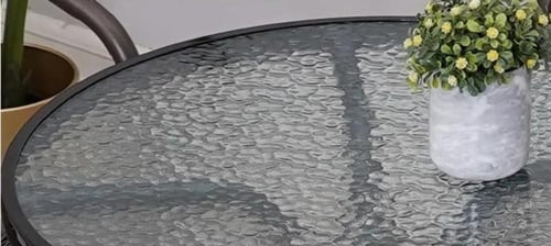 جلسة خارجية طاولة دائري مع 2 كراسي لون اسود مقدمة...