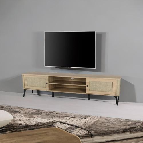 طاولة بلازما بتصمبم ريفي لون خشبي مقاس 200 سم مقدم...