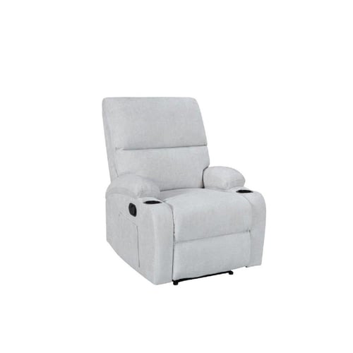 كرسي استرخاء لون كريمي فاتح ثابت مقدم لكم من كاما