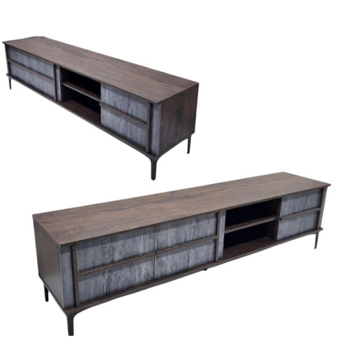 طاولة بلازما تصميم فاخر لون بني غامق مقاس 180 سم م...