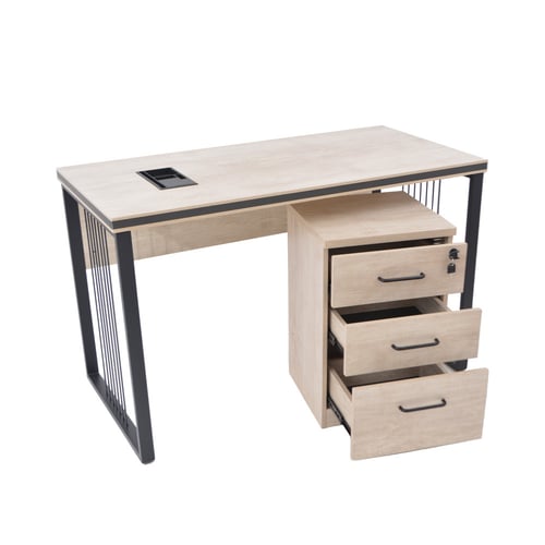 مكتب ميلامين120سم ابيض من كاما 208