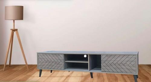 وحدة تلفزيون بلازما بتصميم حديث عصري 160سم لون رما...