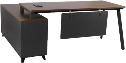 مكتب مودرن لون بني غامق*رمادي مقاس 160 سم مقدم لكم...