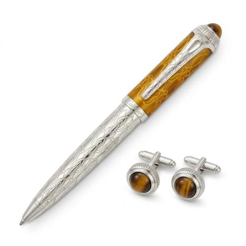 (قلم وكبك كارتير باشا الفاخر (Cartier Pasha Pen &...