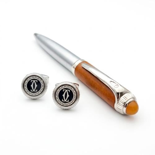 قلم وكبك كارتير باشا الفاخر (Cartier Pasha Pen & C...