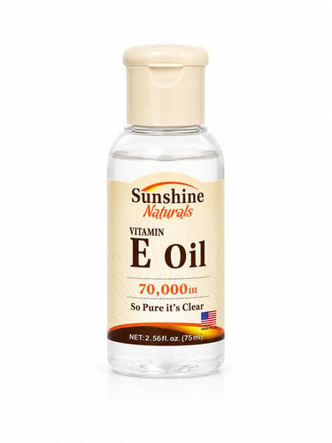 Vitamin E oil moisturizer and softener for skin an...