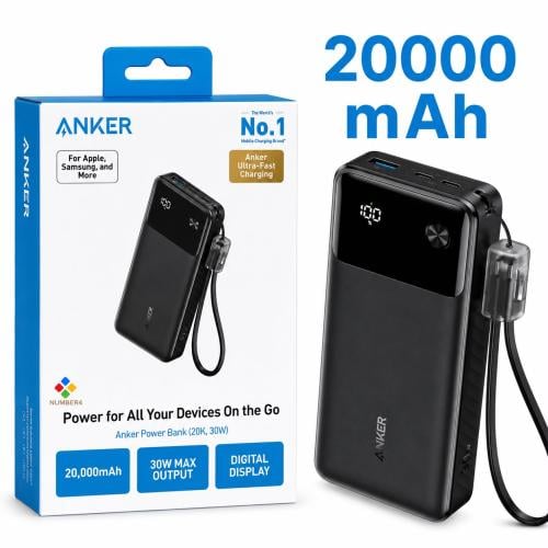 باور بانك انكر 20000mAh بقوة 30W