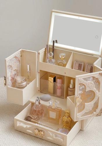 Elegant and transparent acrylic box decorated with...