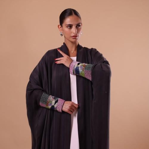 عباية حرير مغسول
