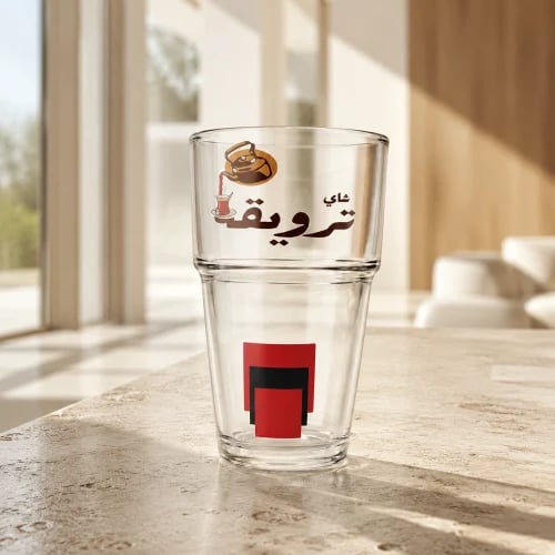 كوب زجاج ترويقة كبير