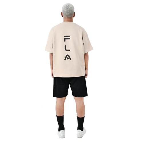 BEIGE T-SHIRT OVERSIZE
