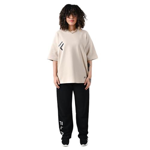 BEIGE T-SHIRT OVERSIZE