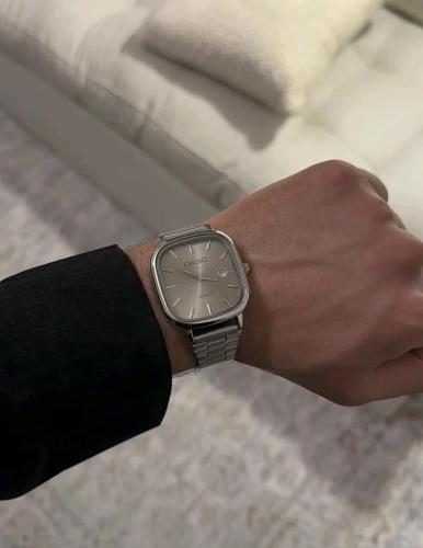 ساعة كاسيو casio LTP رصاصي تيتانيوم