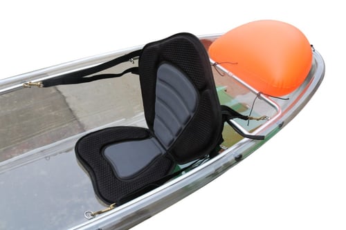 T1B Single seat شفاف مقعد واحد بكرسي اسود