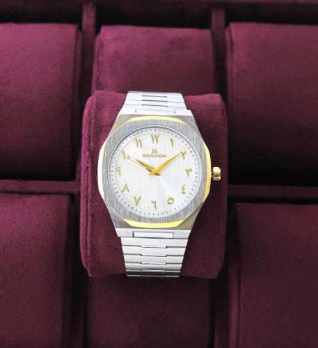 ساعة رجالي انيقة ستانليس لون فضي