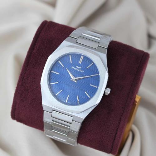 ساعة ماربلينو رجالية ستانلس ستيل بلو كلاس