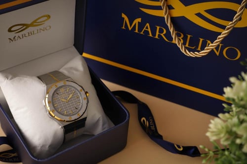 ساعه رجالي بتصميم جديد وفاخر من ماركة ماربلينو