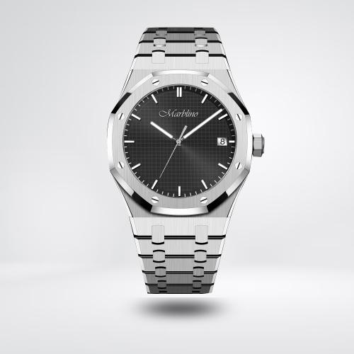 ساعة رجالي ستيل فاخر من ماركة ماربلينو بتصميم ادمر...